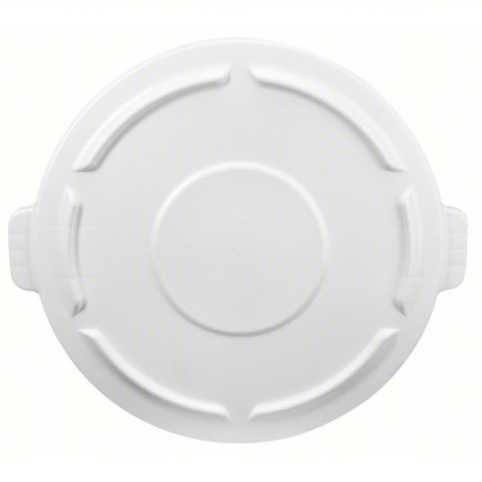 Rubbermaid FG264560WHT Trash Can Top BRUTE(R), Round, Flat, For 44 gal Cntnr Cap, Plastic