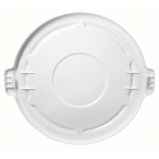 Rubbermaid FG264560WHT Trash Can Top BRUTE(R), Round, Flat, For 44 gal Cntnr Cap, Plastic