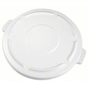 Rubbermaid FG264560WHT Trash Can Top BRUTE(R), Round, Flat, For 44 gal Cntnr Cap, Plastic