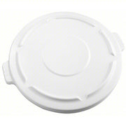 Rubbermaid FG264560WHT Trash Can Top BRUTE(R), Round, Flat, For 44 gal Cntnr Cap, Plastic