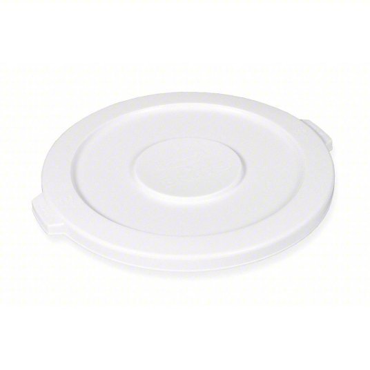 Rubbermaid FG264560WHT Trash Can Top BRUTE(R), Round, Flat, For 44 gal Cntnr Cap, Plastic