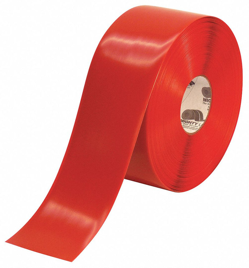 Mighty Line 4RR Floor Marking Tape, Solid Red