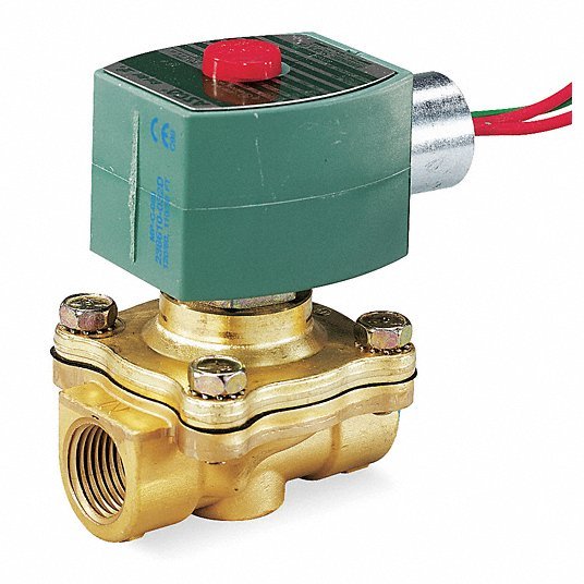 Redhat 8210G026 Solenoid Valve 2-Way, Normally Closed, 3/4 in Pipe Size, 120V AC, Watertight, High Flow
