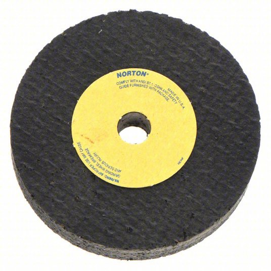 Norton 66243522417 Straight Grinding Wheel Type 1, 3" x 1/2" x 3/8", 57A24-PBRA
