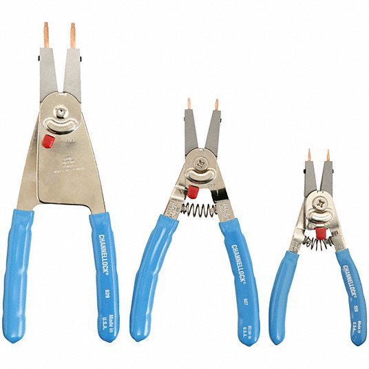 Channellock RT-3 Retaining Ring Plier Set, 15, 90 Deg, 3 pcs