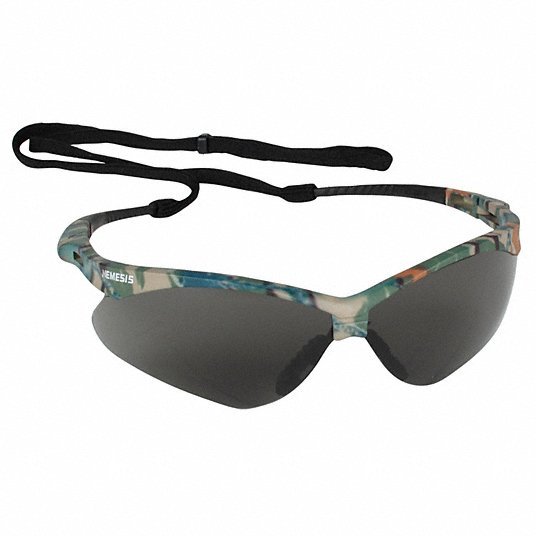Kleenguard 22609 Safety Glasses Gray Lens, Half-Frame, Camouflage Frame, V30 Nemesis(TM) Series