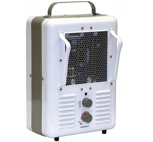 Redwood 3VU33 Portable Electric Jobsite & Garage Heater, 1500/1300, 120V AC