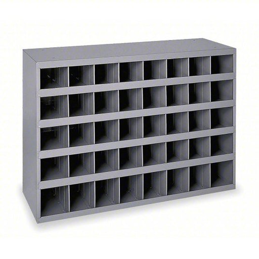 Durham 359-95 Pigeonhole Bin Unit 34 in x 11 15/16 in x 24 in, 40 Compartments, Gray, Steel