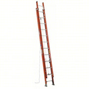 Werner D6224-2 Extension Ladder 24 ft Industry Ladder Size, 21 ft Extended Ladder Ht, D-Rung, 52 lb Net Wt