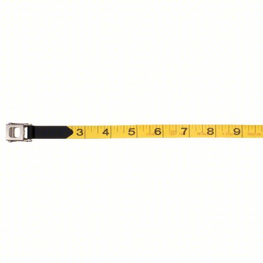 Lufkin FE150 Long Tape Measure FE150, SAE, 1/8 in, Nonmagnetic Single Hook Tip, 1/2 in Blade Wd