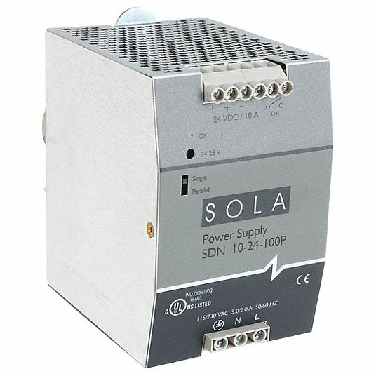 SOLAHD SDN1024100P DC Power Supply DIN Rail, 240 W Output Power - Rated, 10 A Current - Output, Single Phase