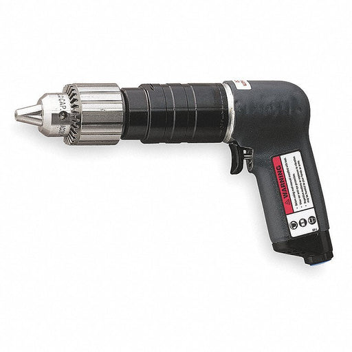 Ingersoll Rand 7AQST8 Air Drill, Industrial, Pistol, 1/2 In.