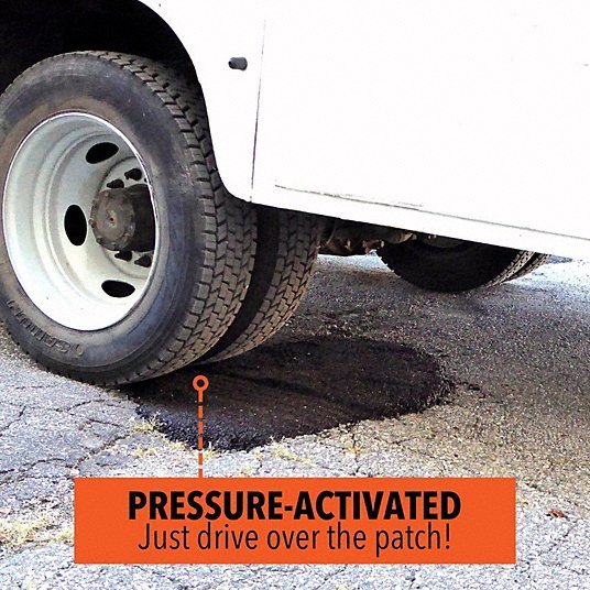 Perma-Patch PP-60-C Cold Patch Limestone Asphalt Mix, 60 lb Container Size, Bag, 30PK