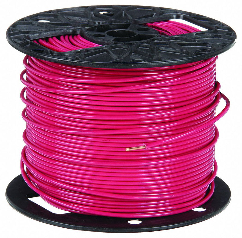 Southwire 11589901 THHN Building Wire, Copper, 12 AWG, Solid, Red, 500 ft Spool, 600 V, Nylon/PVC Insulation, 1 Conductor