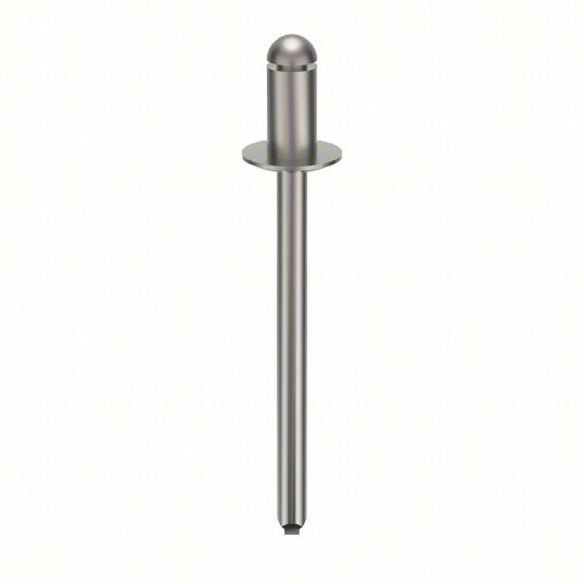 Stanley SSD52SSBS201 Blind Rivet, Dome Head, 5/32 in Dia., 9/32 in L, Stainless Steel Body, 500 PK