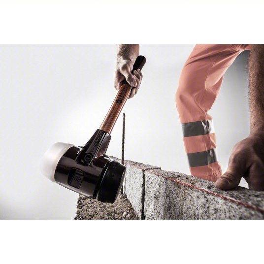 Halder Simplex 3026050 Soft Face Hammer Plastic/Rubber, 2 1/2 lb Head Wt, 2 in Tip Dia, 15 in Overall Lg, Replaceable Tips