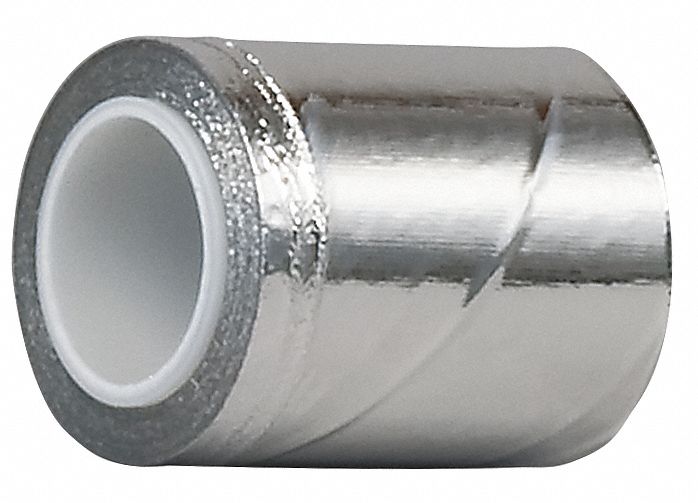 3M 363 Foil Tape, 2 in Wd, 5 yd Lg, 7.3 mil Thick, Silicone, Indoor/Outdoor, -65°F Min Temp, Silver