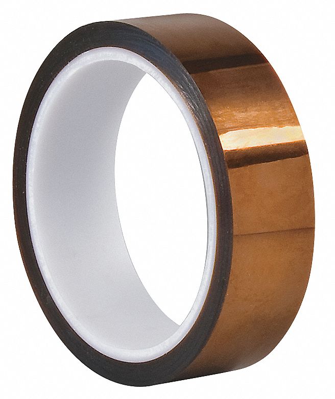 DuPont Kapton HN Polyimide Film Electrical Tape, 1/2 in W x 33-3/8 yd L, 1 mil, Amber