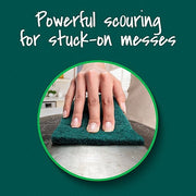Scotch-Brite 222 Scotch-Brite Heavy Duty Scour Pad Synthetic Fiber, 6 in Lg, 3 3/4 in Wd, 2 PK