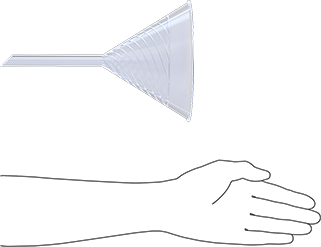 McMaster 4005T6 20 FL oz Plastic Funnel with Quick-Drain Ridges