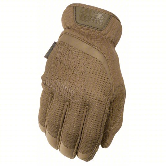 Mechanix FFTAB-72-009 Tactical Glove TrekDry(R), Synthetic Leather, Tricot, Coyote Tan, M, 8 in Lg, 1 PR