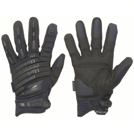 Mechanix MP2-55-010 Tactical Glove TrekDry(R), Synthetic Leather, Tricot, Black, L, 9 in Lg, Clute, 1 PR