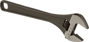 McMaster 4019N15 Black-Oxide Steel Adjustable Wrench Plain Grip, 12" Overall Length, 1-1/2" Maximum Jaw Capacity