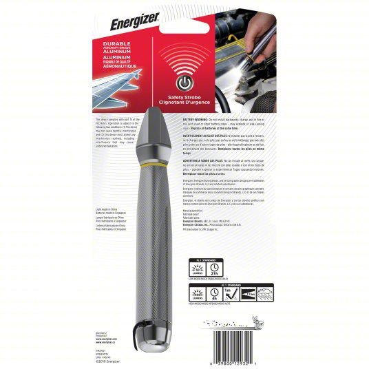 Energizer EPMZH21E Flashlight 400 lm Max Brightness, 4 hr Run Time at Max Brightness, 1 Light Output Levels