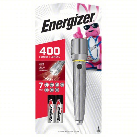 Energizer EPMZH21E Flashlight 400 lm Max Brightness, 4 hr Run Time at Max Brightness, 1 Light Output Levels