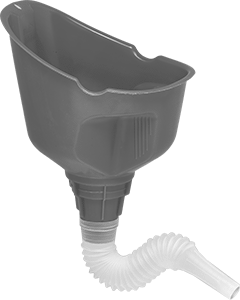 McMaster 40495T1 32 FL oz Plastic Funnel with Flexible Extendable Spout