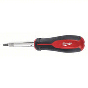 Milwaukee 48-22-2760 Multi-Bit Screwdriver #1/1/4 in/#2/3/16 in/3/8 in Tip Size, 8 Tips, 10 in Overall Lg