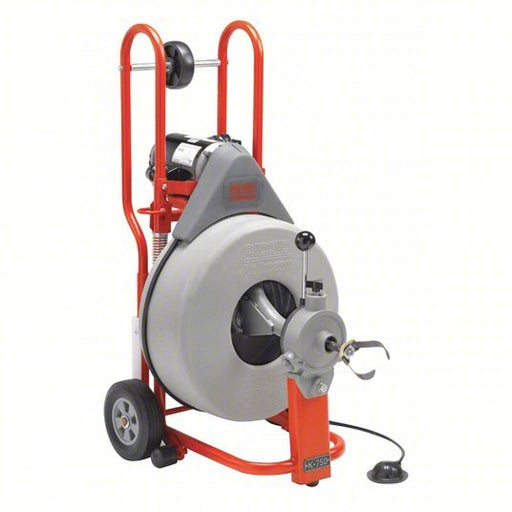 Ridgid K-750 with C-24 Drain Cleaning Machine Corded, K-750, For 3 in to 8 in Pipe, 5/8 in Cable Dia., Auto