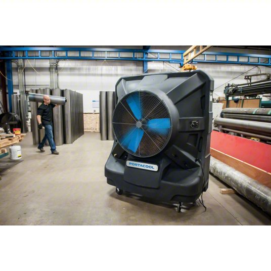 Portacool PACJS2601A1 Portable Evaporative Cooler 36 in Blade Dia, 3125 sq ft, 12,500 cfm, 115V AC /5-15P