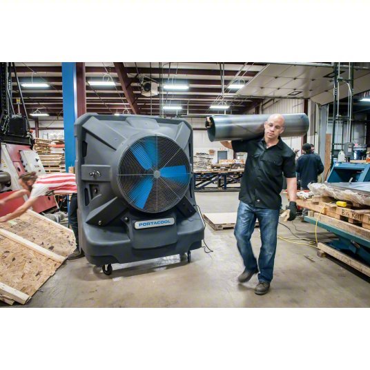Portacool PACJS2601A1 Portable Evaporative Cooler 36 in Blade Dia, 3125 sq ft, 12,500 cfm, 115V AC /5-15P