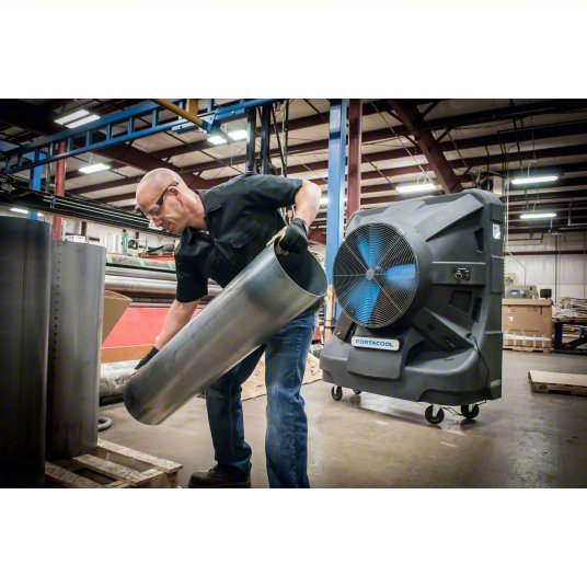 Portacool PACJS2601A1 Portable Evaporative Cooler 36 in Blade Dia, 3125 sq ft, 12,500 cfm, 115V AC /5-15P