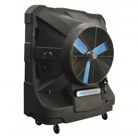 Portacool PACJS2601A1 Portable Evaporative Cooler 36 in Blade Dia, 3125 sq ft, 12,500 cfm, 115V AC /5-15P