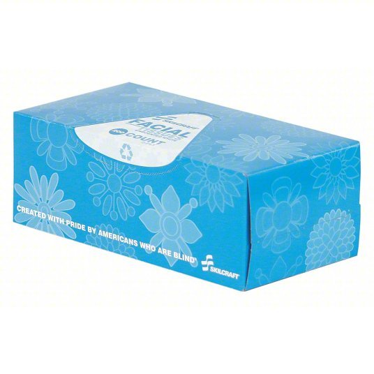 Ability One 8540-00-281-8360 Facial Tissue, 200 Sheets, 2 Ply