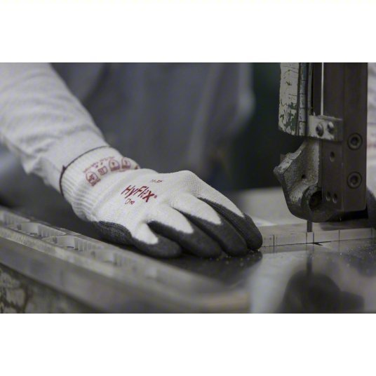 Hyflex 11-735 Coated Gloves L (9), ANSI Cut Level A4, Palm, Dipped, Polyurethane, Sandy, 1 PR