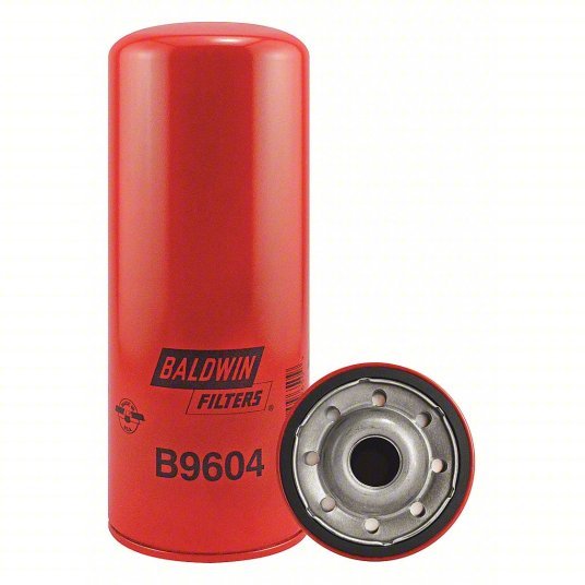 Baldwin B9604 Lube 25 micron, 10 15/32 in Lg, 4 1/4 in Outside Dia.