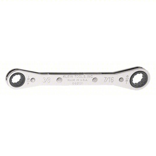 Klein 68202 Ratcheting Box Wrench 1/2IN x 9/16IN