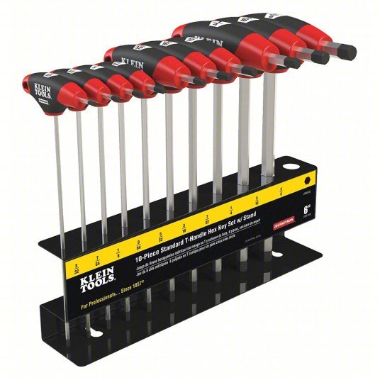 Klein JTH910E 10 pc Journeyman T-Handle Set with Stand