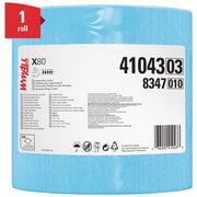 Kimberly-Clark 41043 Dry Wipe Roll Jumbo Perforated Roll, Super Heavy Absorbency, Blue