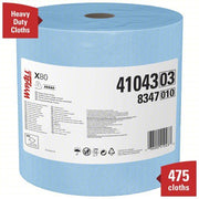 Kimberly-Clark 41043 Dry Wipe Roll Jumbo Perforated Roll, Super Heavy Absorbency, Blue