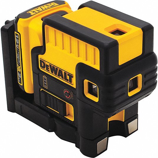 Dewalt DW085LR Dot Laser 5 Beams, 5 Dots, 0 Lines, Red, 100 ft Range w/o Detector
