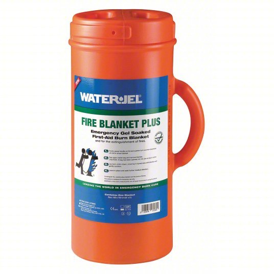 Waterjel G7260C-4.69.000 Fire Blanket First Aid Gel-Coated Fire Blanket, 6 ft x 5 ft, Wool