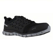 Reebok RB4041 Sublite Series, Alloy Toe Athletic Work Shoe, Black, EH, Best Slip-Resistance, Men's Size 10W