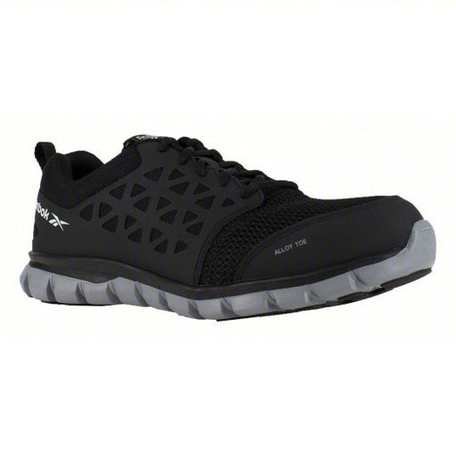 Reebok RB4041 Sublite Series, Alloy Toe Athletic Work Shoe, Black, EH, Best Slip-Resistance, Men's Size 10W