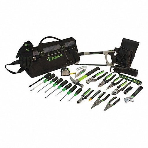 Greenlee 0159-28MULTI Electricians Tool Kit 26 Total Pcs, Tool Bag