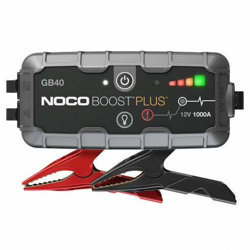 Noco GB40 Portable Power Pack, Boosting, For 12 V DC Battery Volt, 1000 A @ 12V, USB, Plastic, GB40