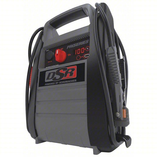 DSR DSR114 Battery Jump Starter Boosting, For 12 V DC Battery Volt, 0.3 A @ 12V, 350 A @ 12V
